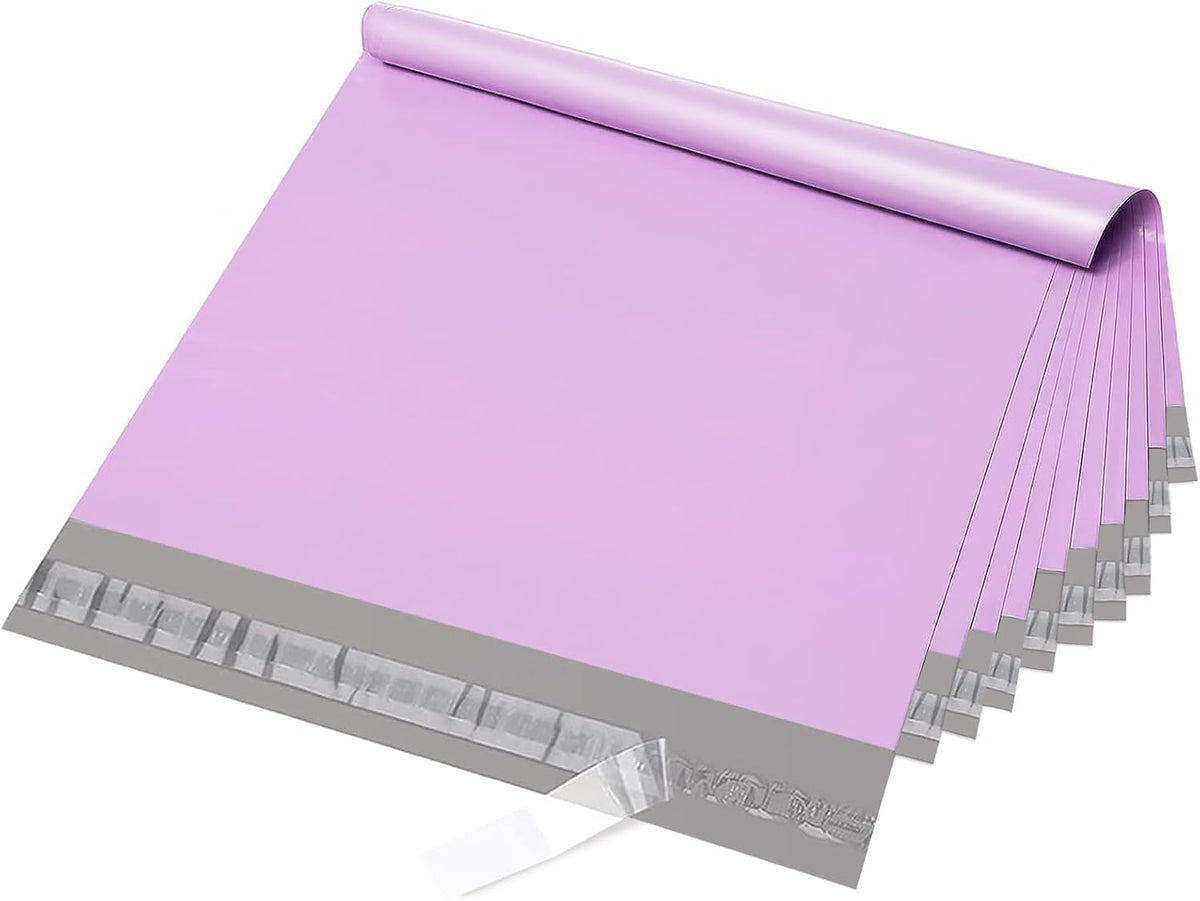 Poly Mailers 19x24" 100 Pack,Large Shipping Bags for Clothing,Purple