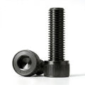 M4 x 12mm (50 Pack) Socket Head Cap Bolts with Hex Spanner, Black Oxide 304 Stainless Steel 18-8, Allen Socket Drive, Full Thread