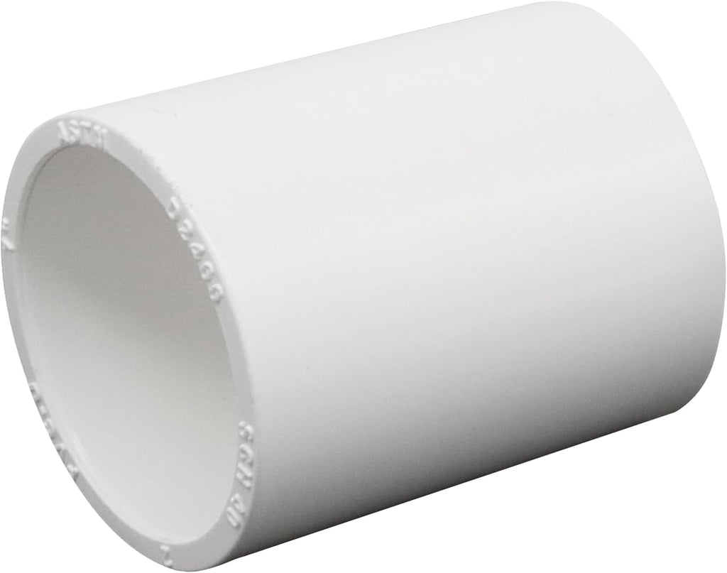 10Pcs 1Inch White PVC Pipe Couplings