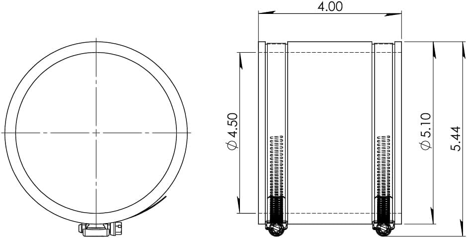 Fernco 4 In. x 4 In. Plastic to Plastic PVC Coupling - 1 Each (Pack of 2)