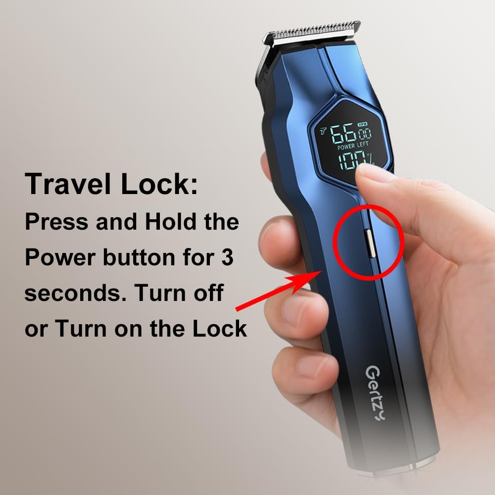 5-in-1 Electric Beard Trimmer Magnetic Replacement Heads, Professional Cordless Hair Clippers for Men Rechargeable