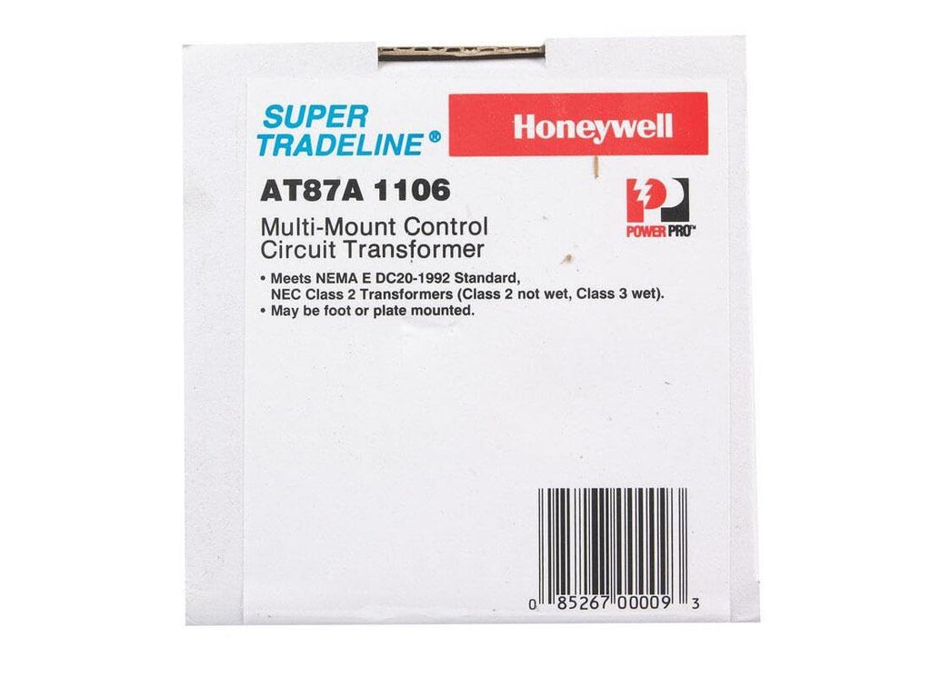 Honeywell NEMA Standard Transformer #AT87A1106