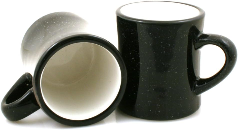 Ceramic Diner Campfire Mug, 10oz (Single) (Black)