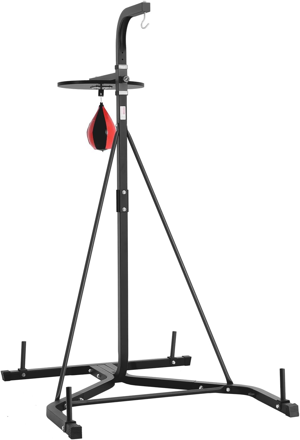 2 in 1 Punching Bag Stand, Steel Heavy Duty Workout Equipment, Adjustable Height Boxing Punching Bag and Speed Bag