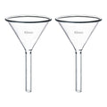 2pcs 40mm Tiny Glass Short Stem Funnels Set