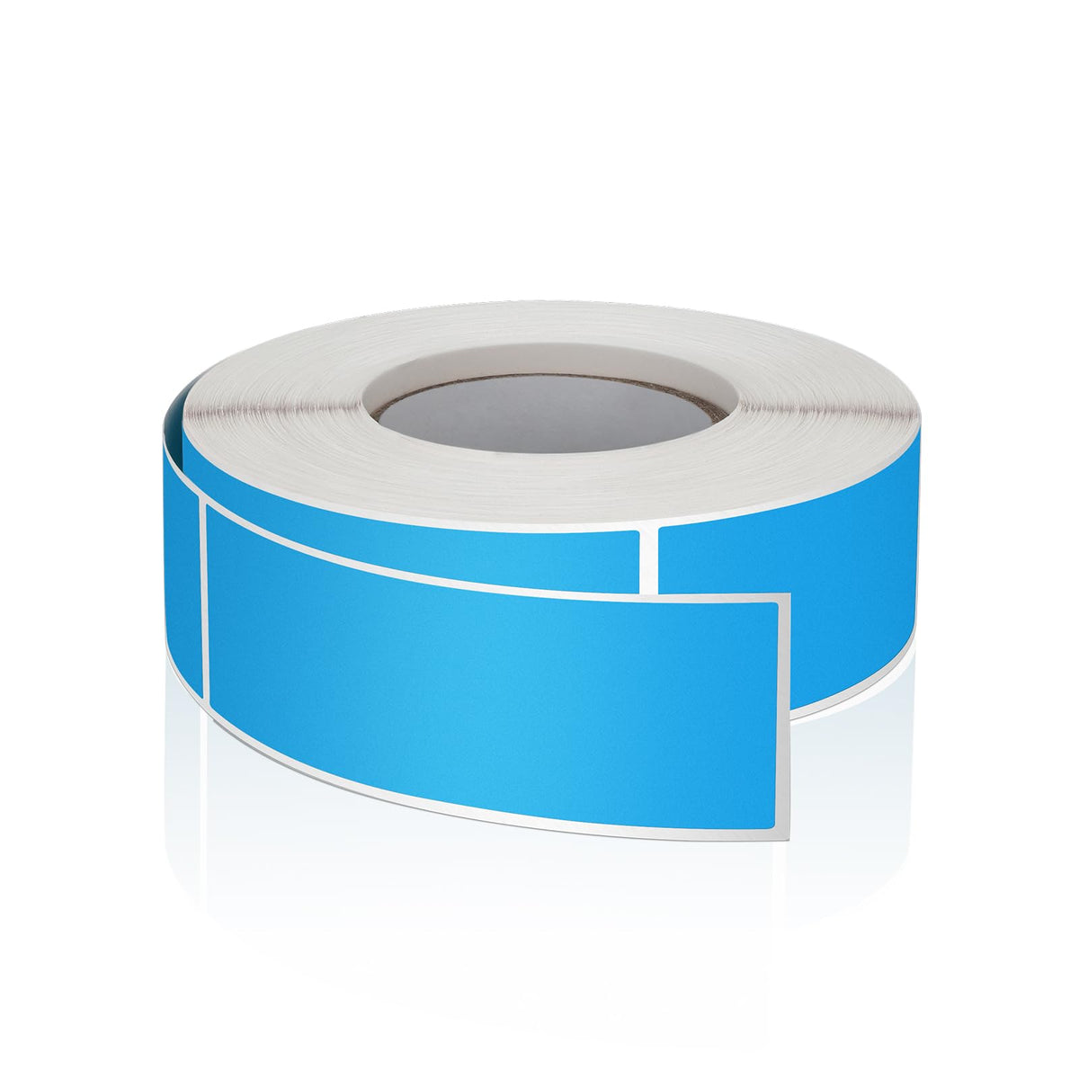 Blue Rectangle Labels 3" x 1" Color Coding Stickers Roll 500 Pcs