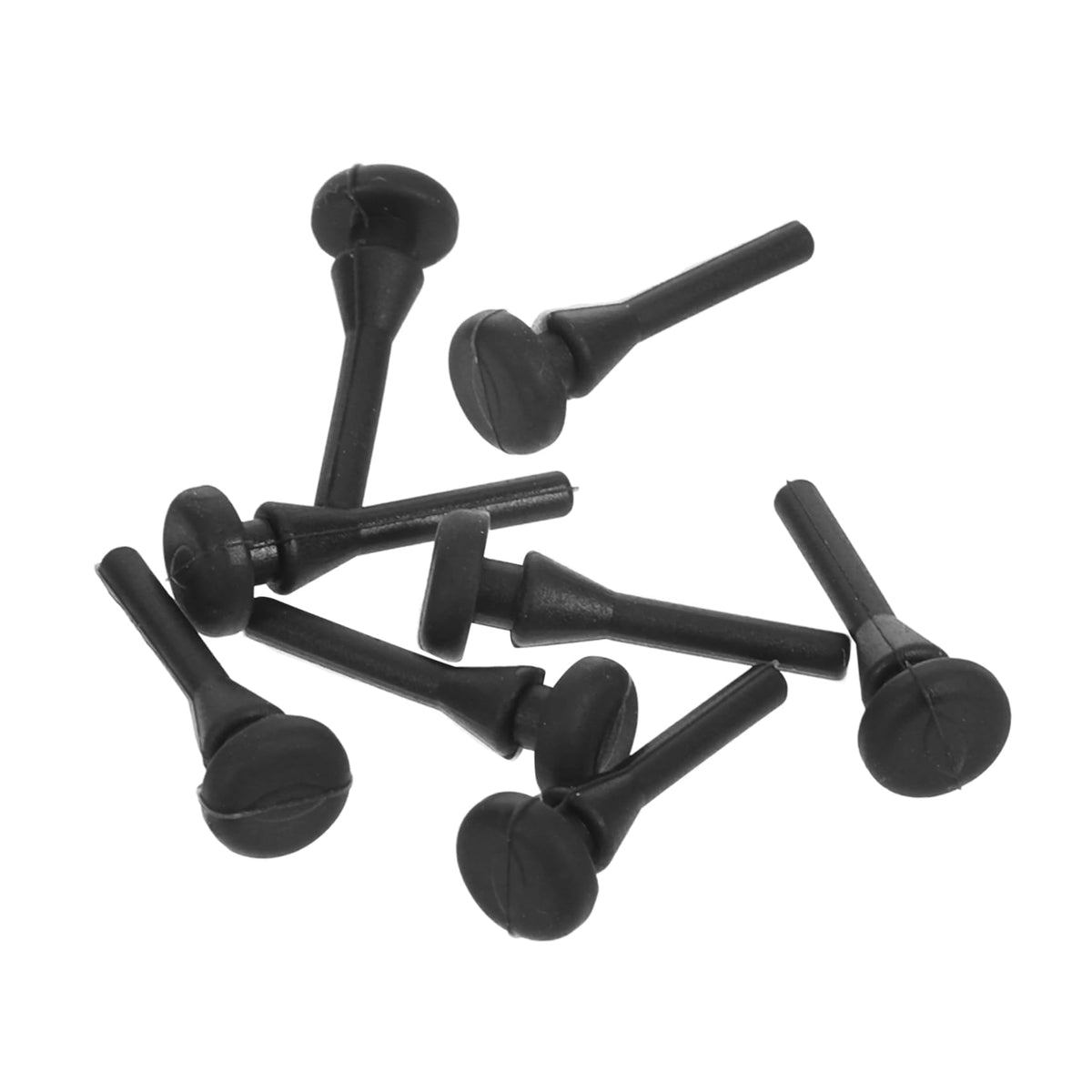 8Pcs Silicone Feet for Rice Cooker, 2.78mm Hole Black Antislip Bumpers