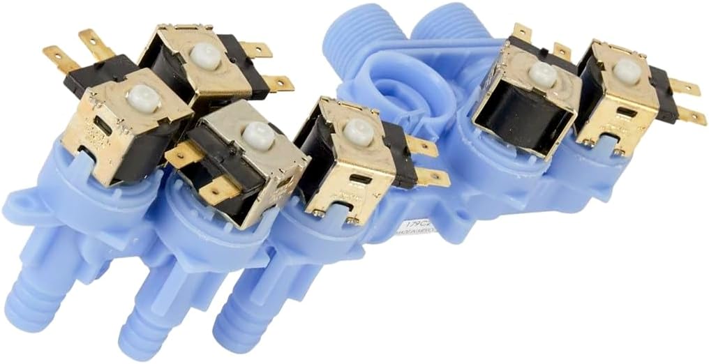 Upgraded Washer Water Inlet Valve Assembly Replacement for Whirlpool 7MWTW8800AW0 WTW7800XB1 WTW7300XW1 WTW7300XW2 WTW7320YW0 WTW7340XW1 WTW7340XW2 WTW7600XW0 WTW7600XW1 WTW7600XW2