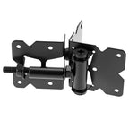 Heavy-Duty Self-Closing Gate Kit - 2 Sets, Hinges and Latch, Gate Hardware Kit, Includes 2 Latches, 4 Hinges