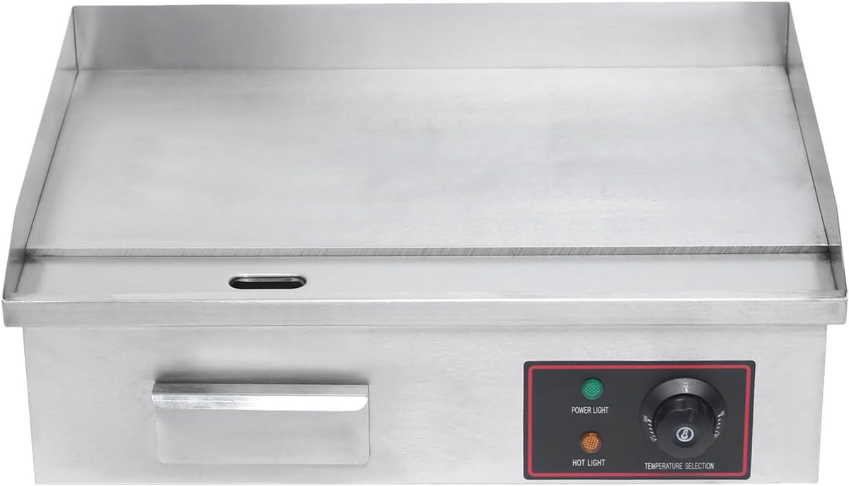 3000W Commercial Electric Teppanyaki Grill Countertop Flat Top Griddle