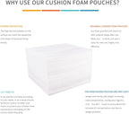 Moving Supplies, 13"x13" 50 Pack Cushion Foam Pouches