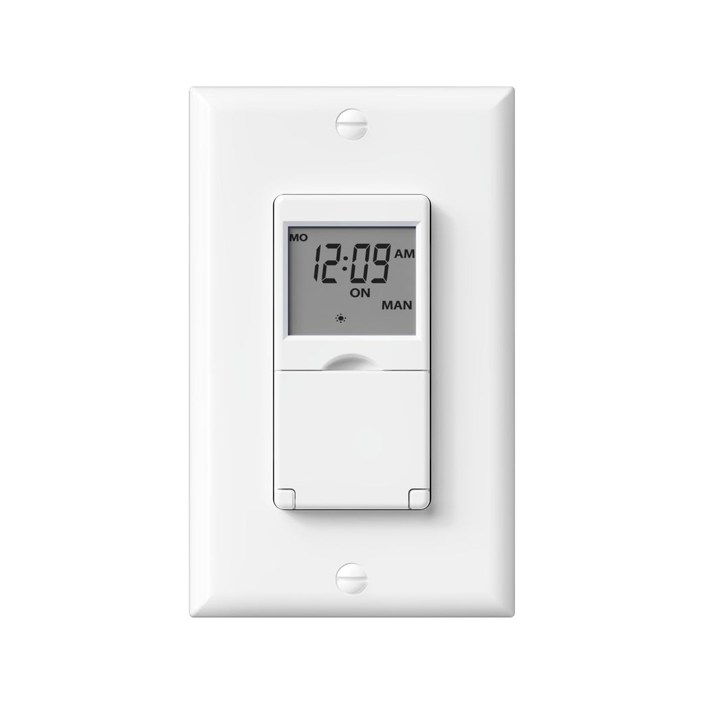BN-LINK 7 Day Programmable in-Wall Digital Timer Switch for Lights, Fans