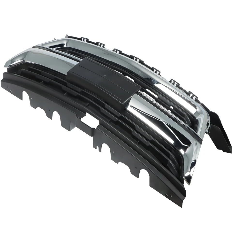 Black&Chrome Front Grille Compatible with 2015 2016 2017 2018 2019 2020 Chevrolet Colorado