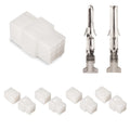 JRready ST6410 062" 9 Pin Conenctor Kit Molex Male and Female Power Housing Plug 18-24AWG Crimp Terminals 1.57mm Dia, Pins Sockets Standard .062" 03061092 and 03062092 3.68mm Pitch 4Pairs