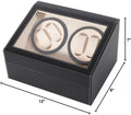 4+6 Pu Leather Watch Winder Display Box Automatic Rotation Storage Wooden Case Glass Window Organizer Luxurious