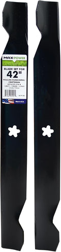 MaxPower 561713B 2-Blade Set for 42" Cut Poulan/Husqvarna/Craftsman Replaces 138498, 138971, 127843, 532138971, 532127843, 532138498, CMXGZAM110136
