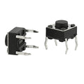 uxcell 100 Pcs 6x6x4.5mm Panel PCB Momentary Tactile Tact Push Button Switch 4 Pin DIP