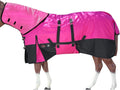 Horse Turnout Blanket 1200D Pink Black 80In Winter Neck