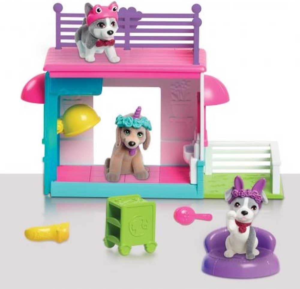 Barbie Pets Spa Day Playset, 8 Piece Connectible Playset with Pet Figures and Accessories, Kids Toys for Ages 3 Up by