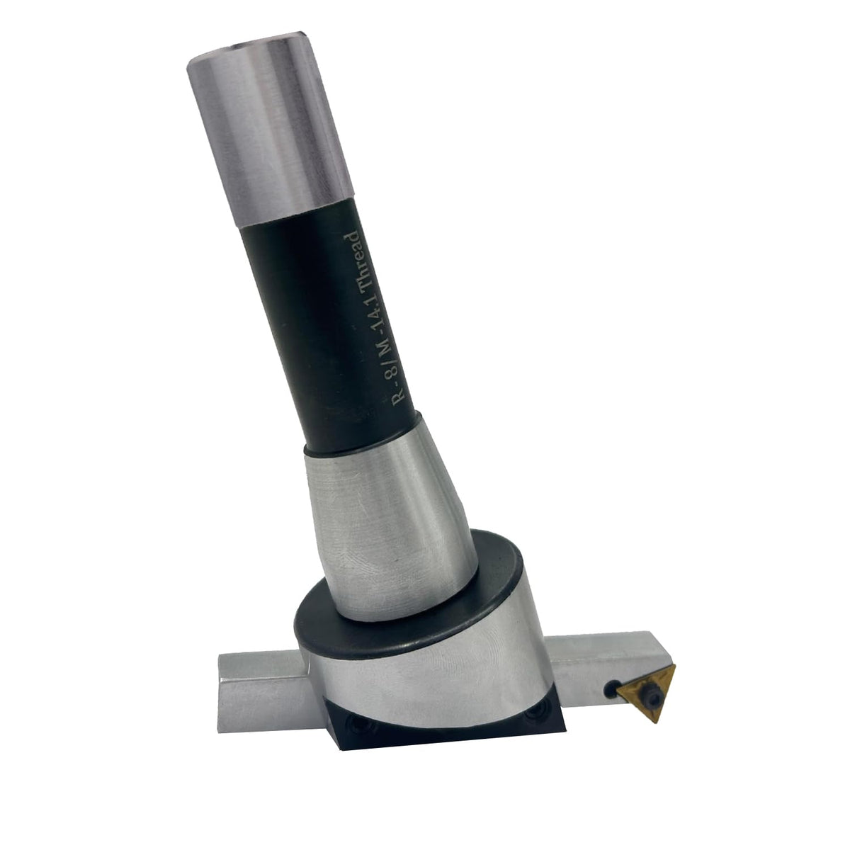 2" (50 mm) Head Diameter Fly Cutter with R8 Shank (7/16" Drawbar) and Replaceable Carbide Insert Bit (Indexable Tool)