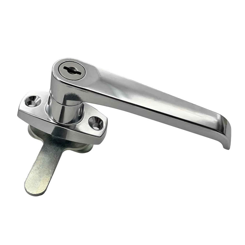 2 Sets Level Handle Cam Lock,L-Type Locking Door Handle,Cabinet Handle Lock