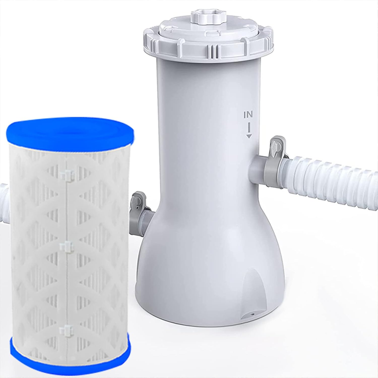 6-Pack Universal Pool Filters Type A Type C or III Replacement for Pool Filter Cartridge Pump, Reusable Pool Filter
