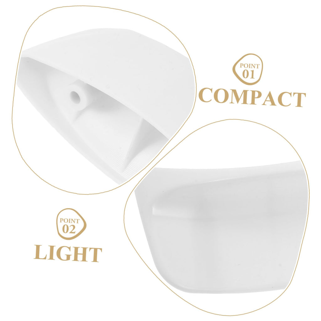 White Steamer Side Handle Replacement 2pcs Plastic for Rice Cooker