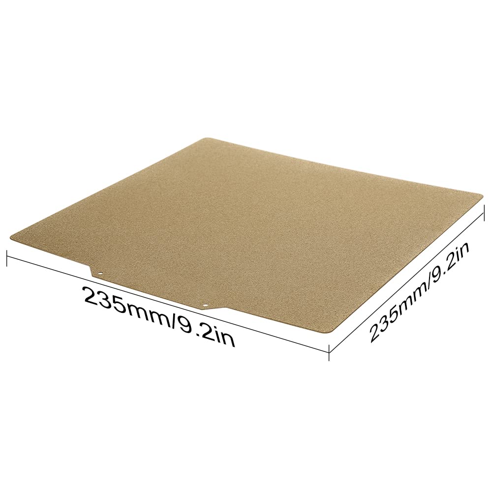 PEI Sheet 235x235mm for Ender 3 Series 3D Printers | Magnetic flexible heated bed with adhesive for Neptune, Kobra