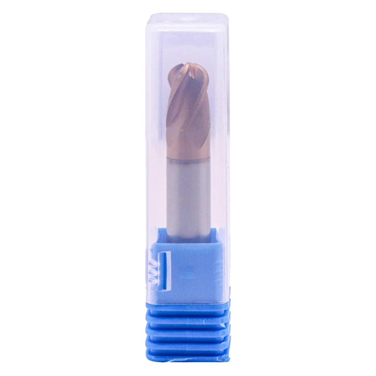 3/8" 4 Flute Solid Carbide Ball Nose End Mill, Double End, TiSiN Coated