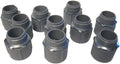 3/4 Inch PVC Male Terminal Adapter with Lock Nut Pack of 10 Threaded Conduit Fittings