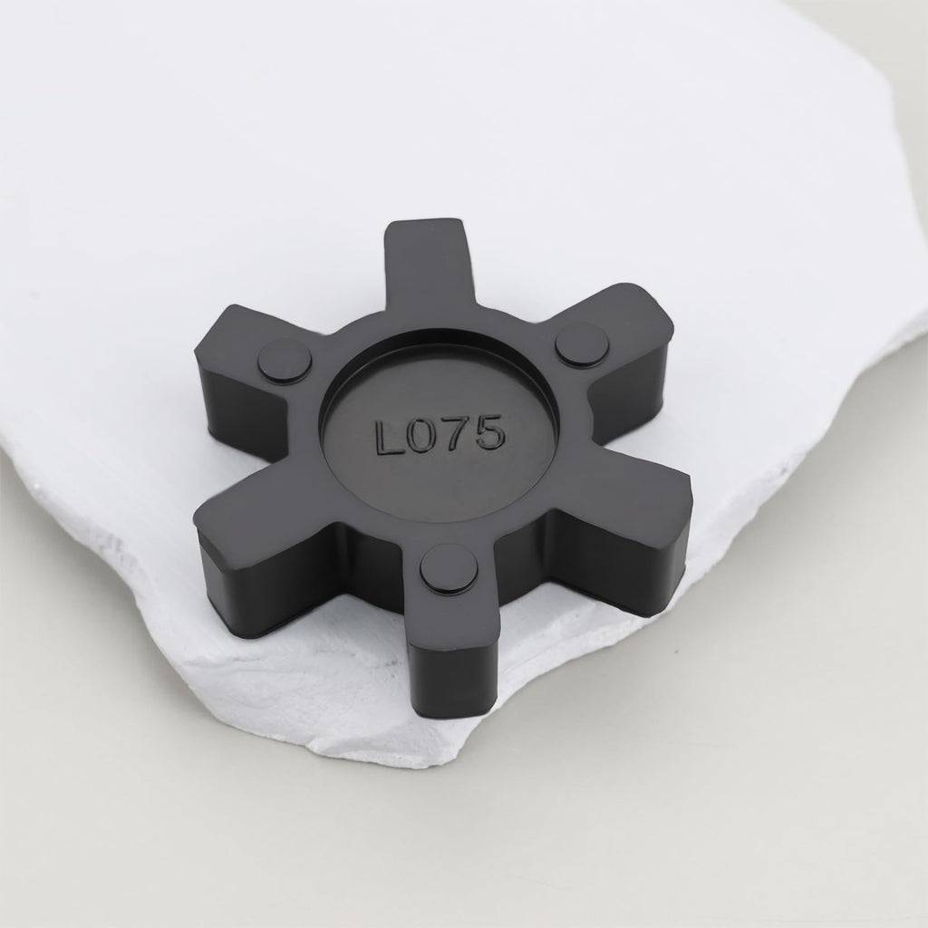 eMagTech 4PCS L075 Solid Jaw Coupling Elastomer Spider Insert NBR Rubber 44.5x12mm for Pumps Fans Motors