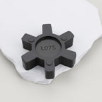 eMagTech 4PCS L075 Solid Jaw Coupling Elastomer Spider Insert NBR Rubber 44.5x12mm for Pumps Fans Motors