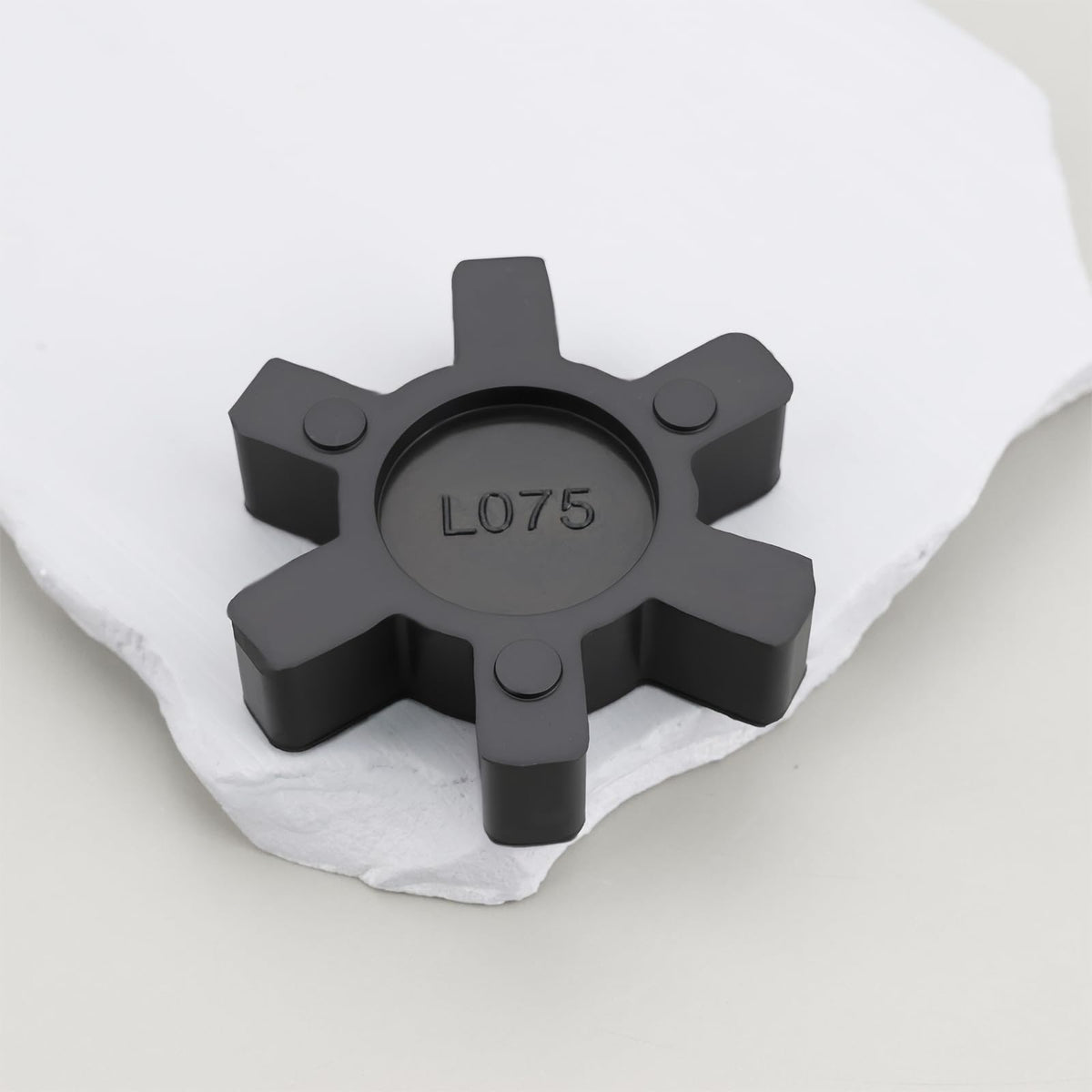 eMagTech 4PCS L075 Solid Jaw Coupling Elastomer Spider Insert NBR Rubber 44.5x12mm for Pumps Fans Motors