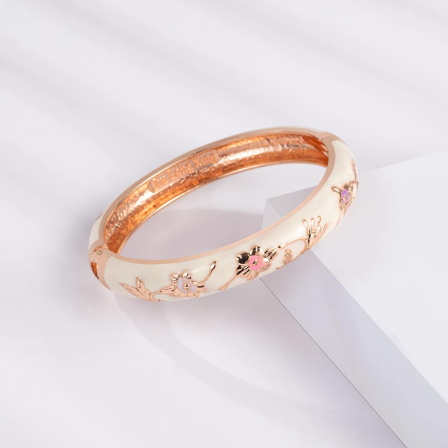 Vintage Bracelet Colorful Cloisonne Women Hinged Bangles Enameled Bracelets Jewelry Gifts 55A82