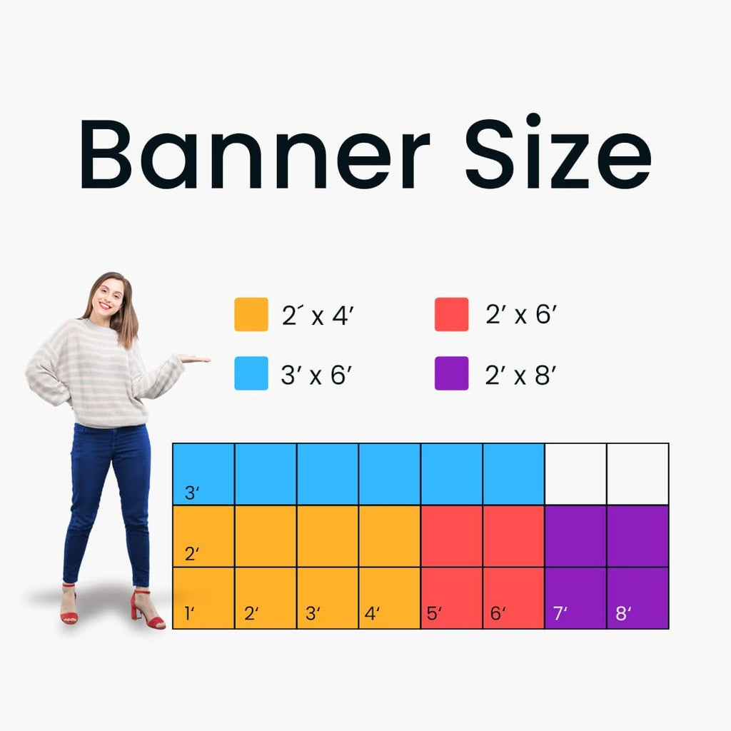 Customizable Vinyl Banner – Personalized Outdoor/Indoor Event Signage for Birthdays, Weddings, Graduations, Business