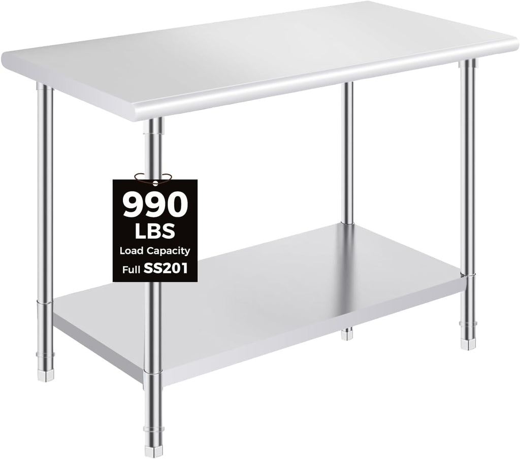 Stainless Steel Prep Table 24 x 48 Inches