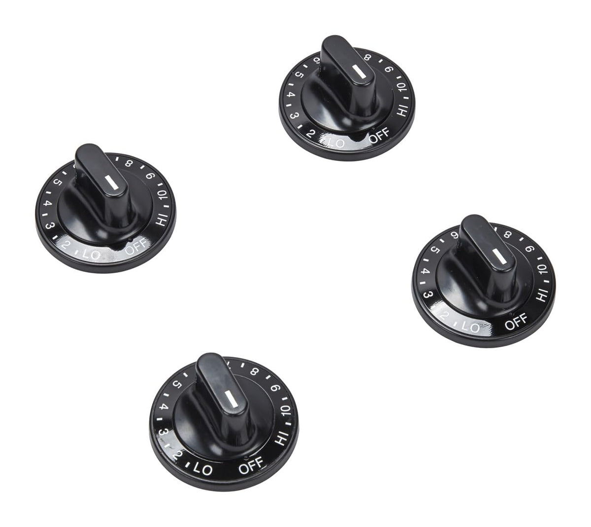 Whirlpool 12200035 OEM Range Surface Burner Control Knobs, Set of Four
