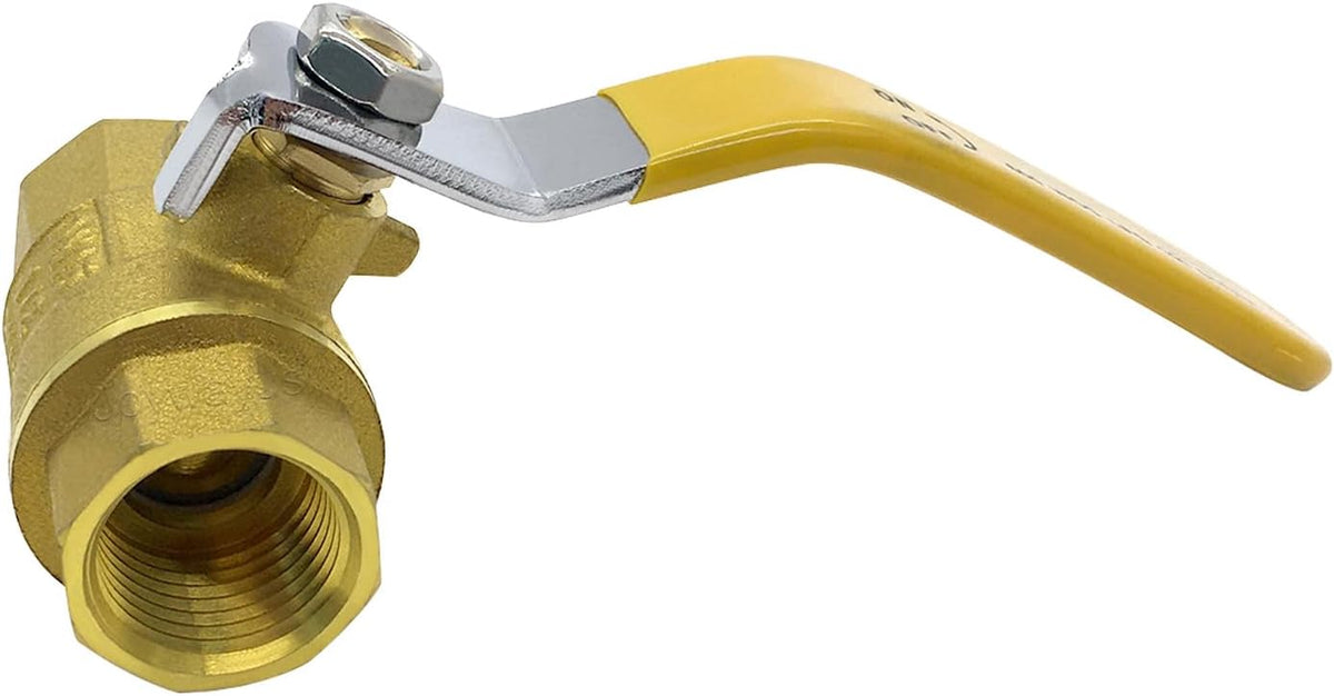 Joywayus Brass Ball Valve 1/2" NPT Female x 1/2" NPT Female Thread Shut Off Valve Pipe Fittings