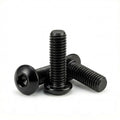 M5 x 12mm (50 Pack) Button Head Socket Cap Screws, Black Oxide 304 Stainless Steel 18-8, Fully Machine Thread