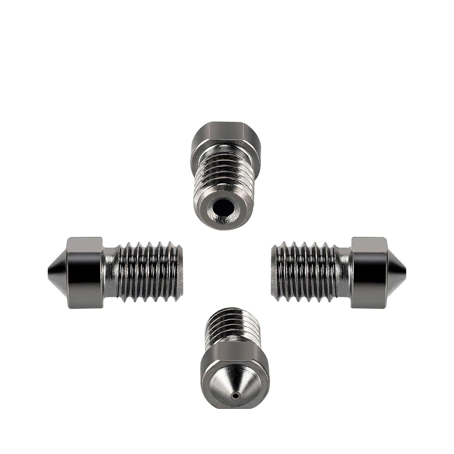 V6 Hardened Steel Nozzle, Compatible with E3D | Multi-size 3D printer hotend nozzle, 0.2-1.0mm for 1.75mm filament