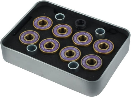 Longboard Skate Ball Board Kick Scooter Inline Roller Skates Skateboard Bearings 8pcs w Case