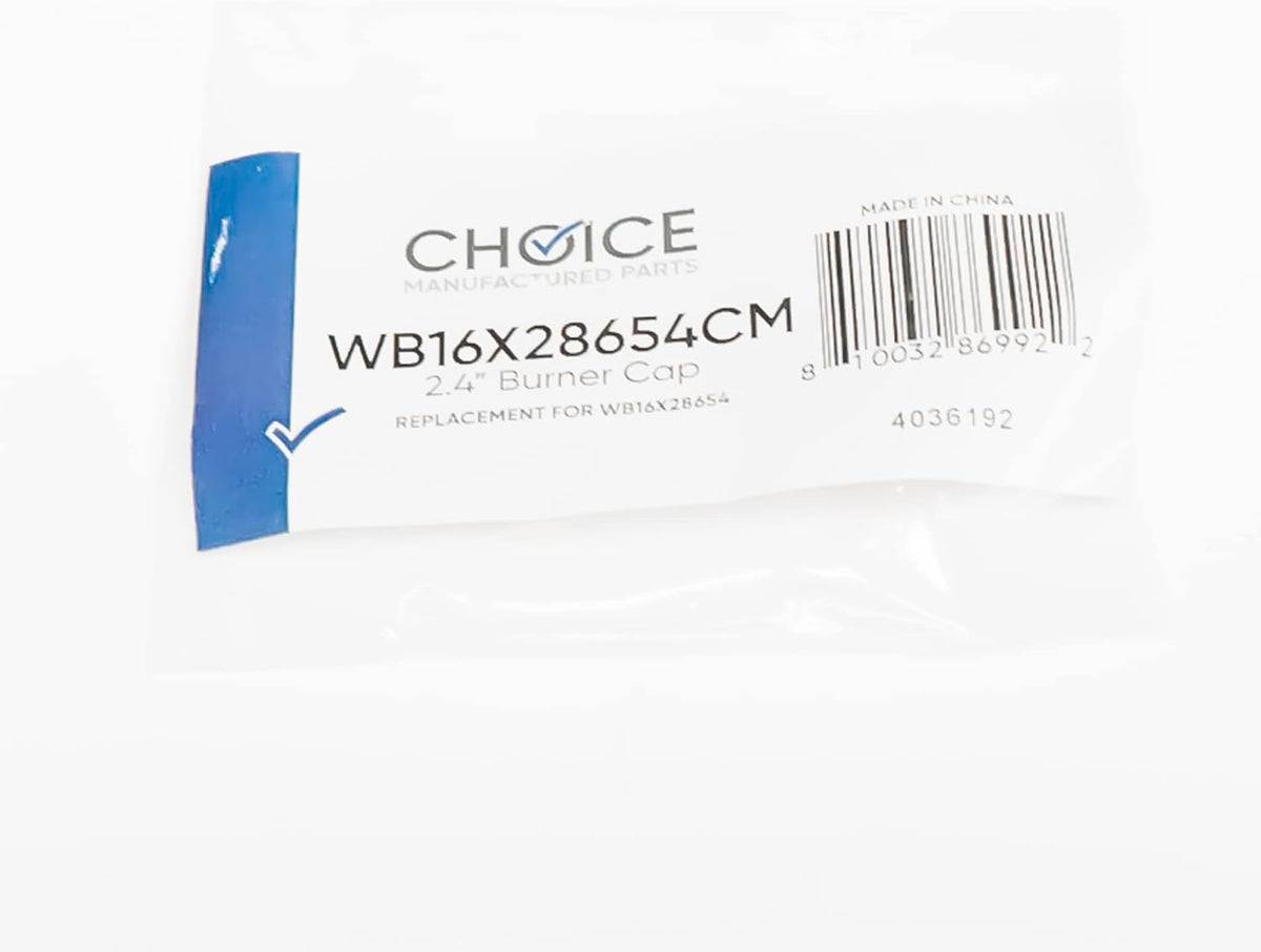 Choice WB16X28654 Gas Range Burner Cap Small Black for GE
