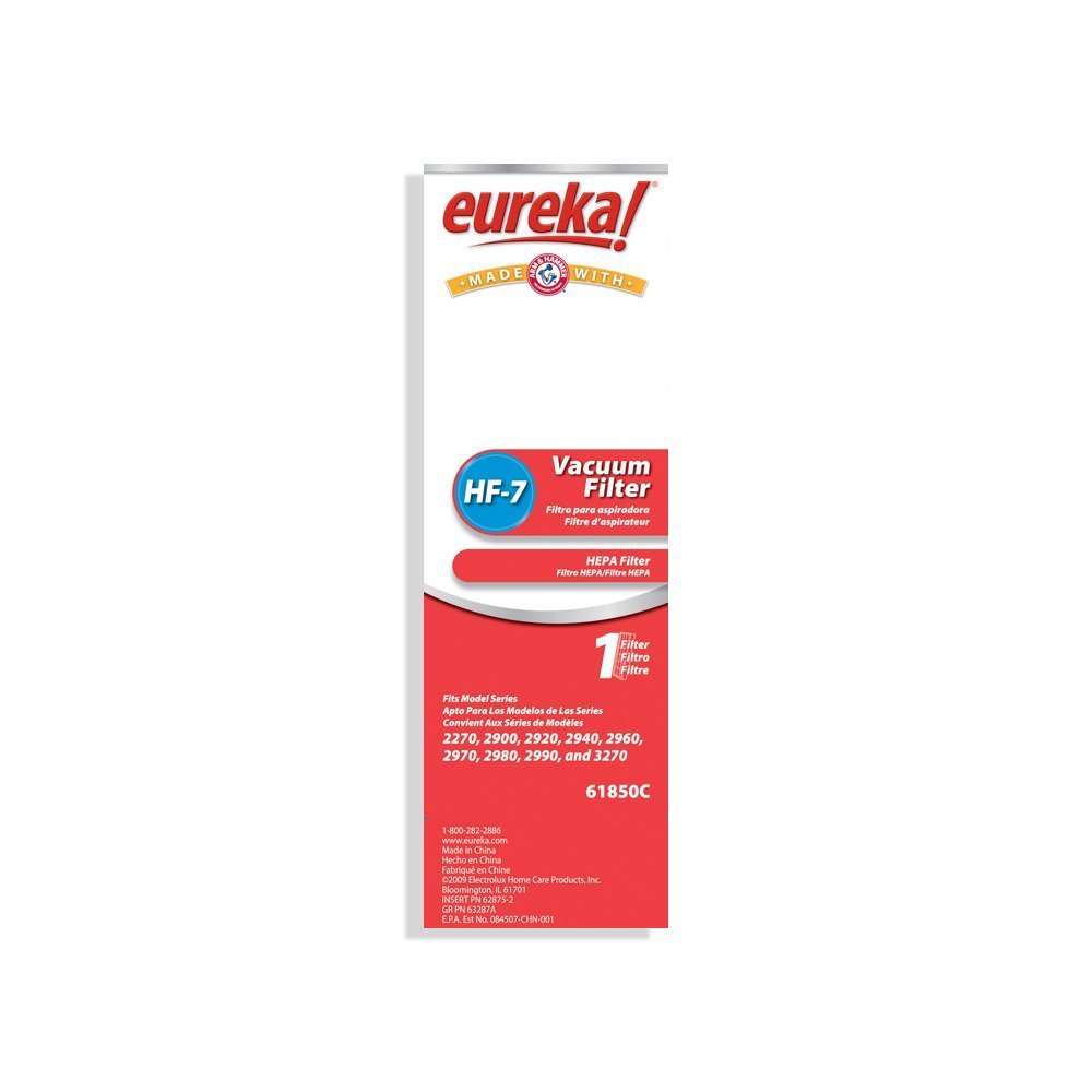 Genuine Eureka Premium HF-7 HEPA Filter with Arm & Hammer 61850C - 1 filter