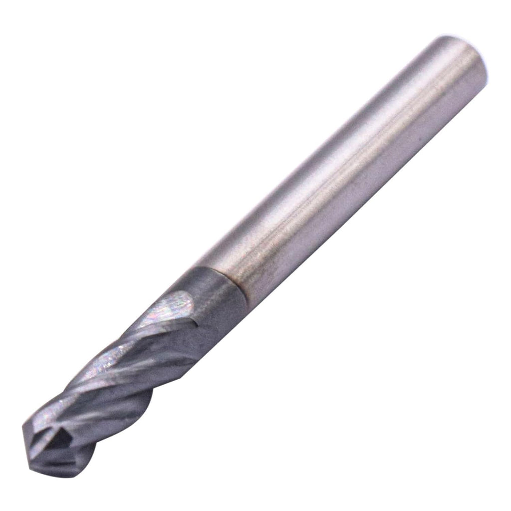 2Pcs 3/16" 4 Flute 90 Degree Solid Carbide Drill Mill - AlTiN Coated