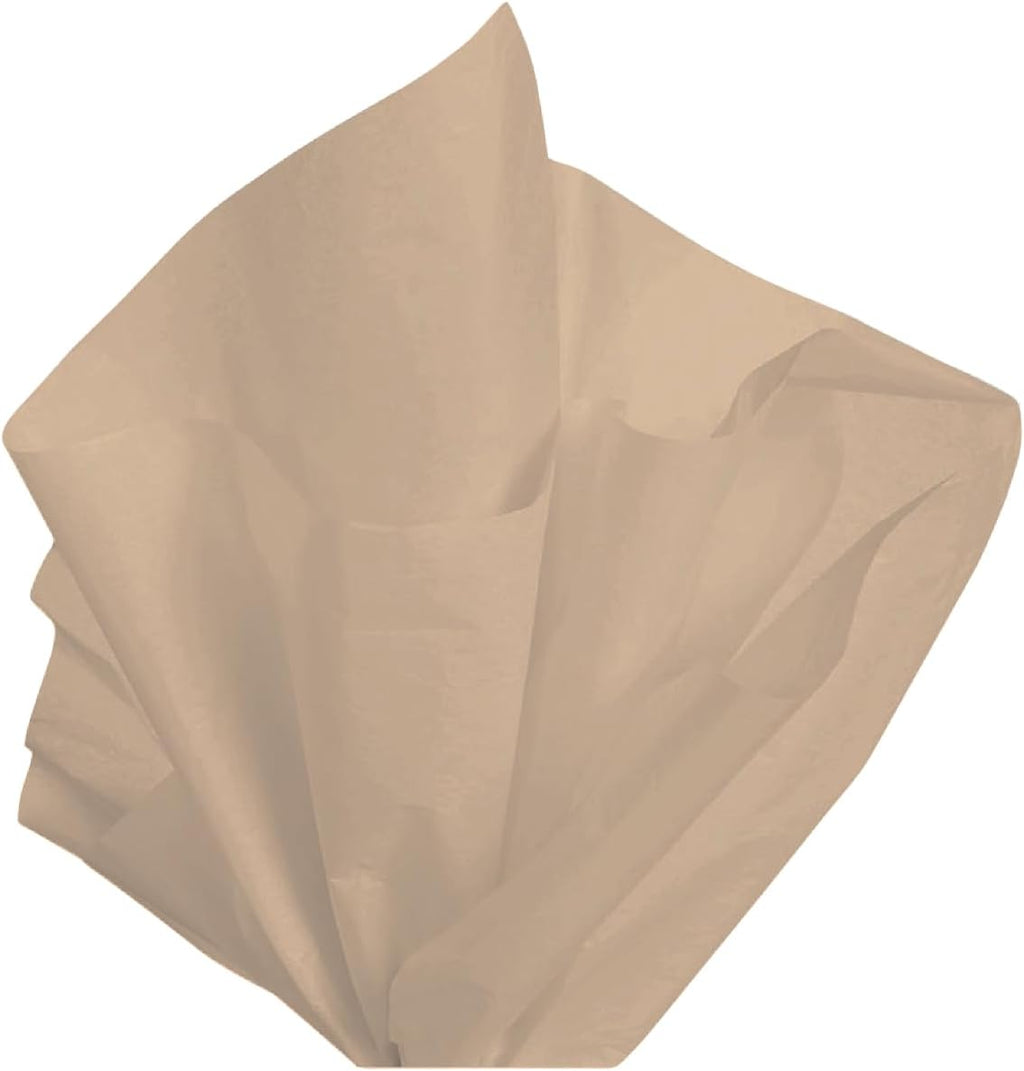 20x30 Tan SatinWrap Tissue Paper Quire, 480 Sheets — Made in USA