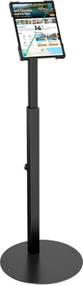Anti-Theft iPad Kiosk Stand, Adjustable Tablet Floor Stand for POS Checkout | Security Display Mount for Business