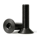 M4 x 16mm (50 Pack) Flat Head Socket Cap Screws Countersunk Allen Bolts, Black Oxide 304 Stainless Steel 18-8, Fully Machine Thread