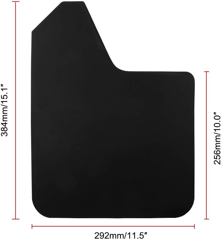 Universal Basic Mud Flaps Set Black Car Mudguard Splash Guards with Accessories for Trucks Cars SUVs Vans
