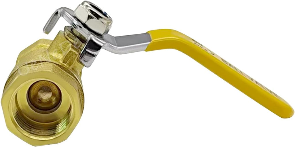 Uenede Brass 1/2 inch NPT Ball Valve and Nipple 600 WOG, 1PCS