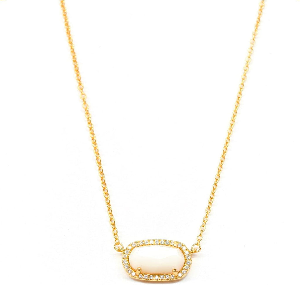 Gold Necklace for Women, 14K Dainty Pendant Choker, Adjustable Chain, Minimalist Gift for Birthday Valentine's Day